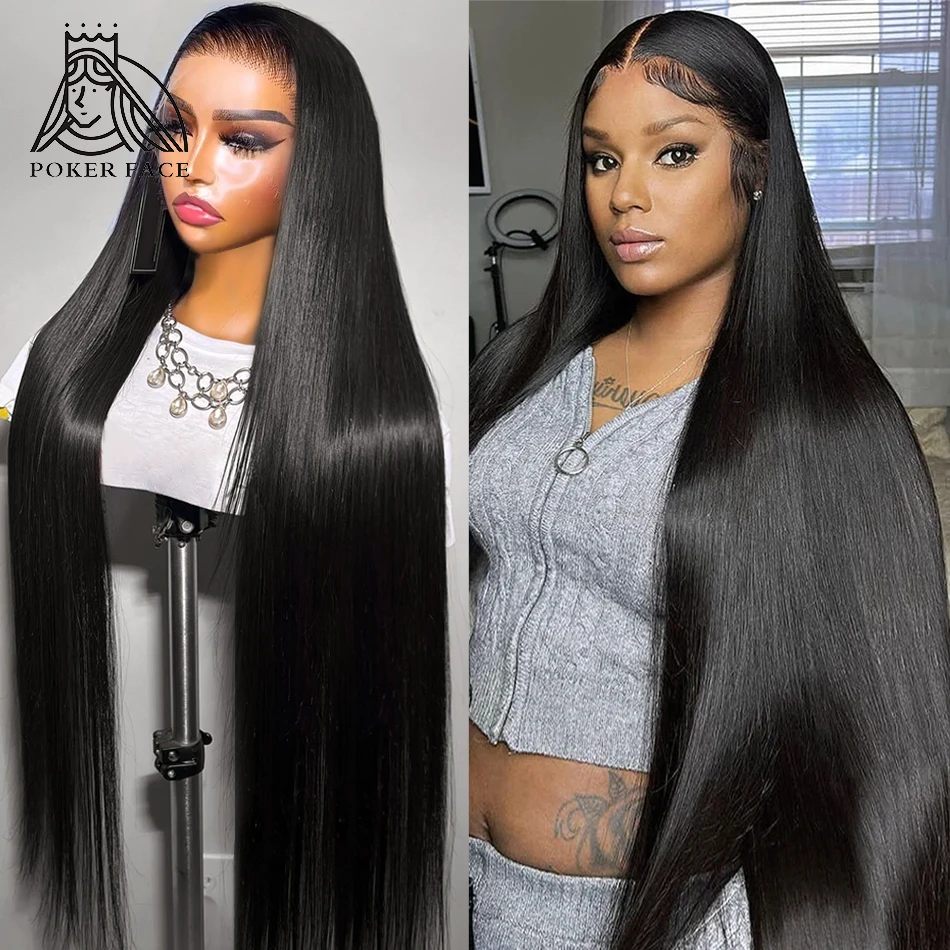 250% Bone Straight Human Hair Wig Transparent Straight Lace Front Wigs Human Hair Brazilian 13x4 13x6 Lace Frontal Wig For Women