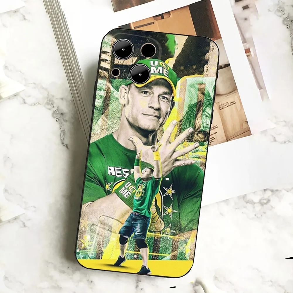 John Cena Wrestling Star Actor  Phone Case  For IPHONE 15,13,14,12,Mini ,11, Xr, X ,Xs Pro Max 8, 7 Plus Back Cover image 2