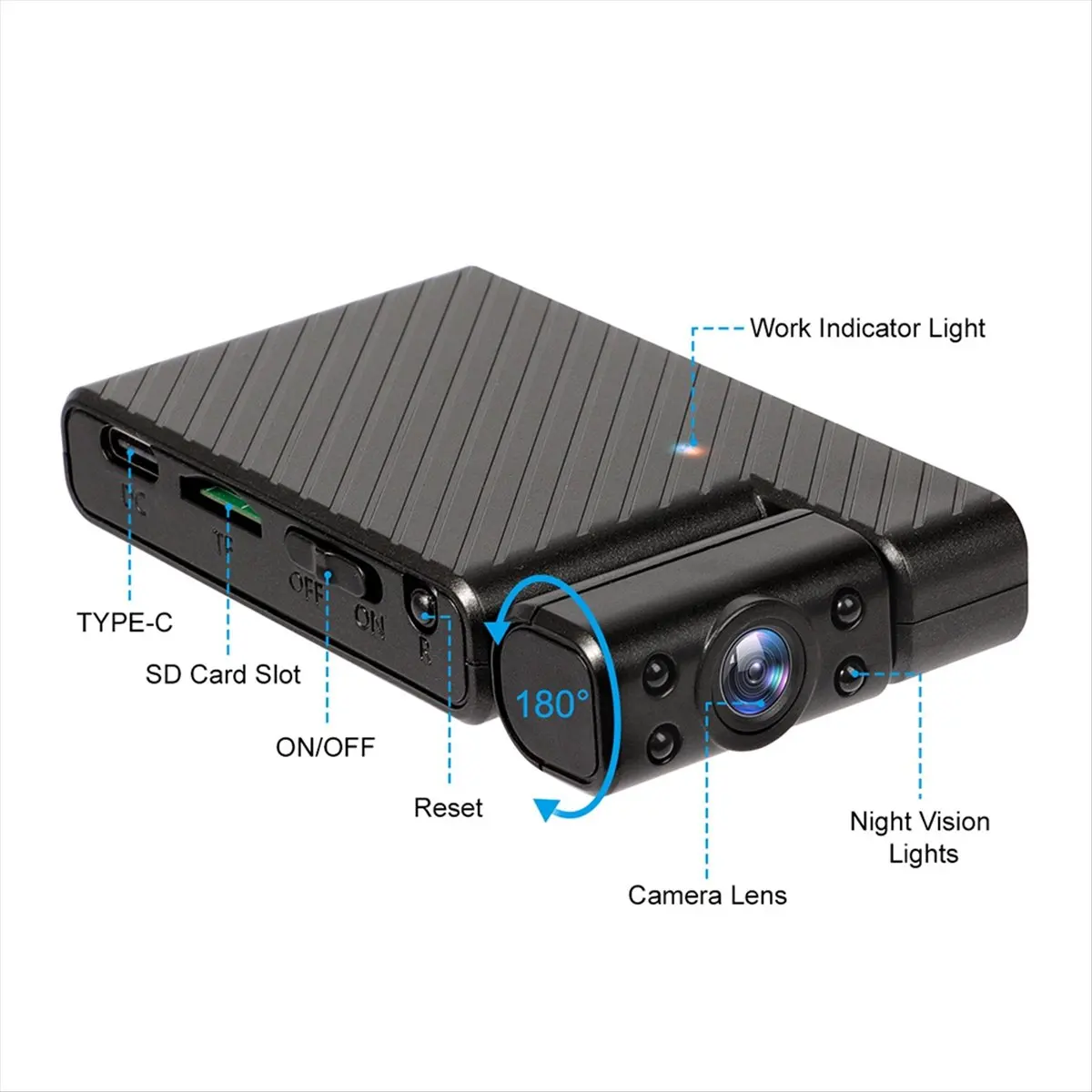 828 New Mini Wifi Camera Rotatable Lens Wifi Camcorder,Wireless HD Video,IR Night Vision Home Security Surveillance Cam