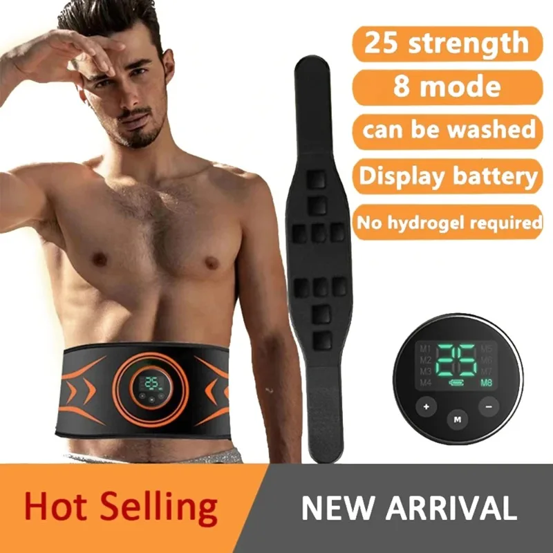 

Muscle Stimulator EMS Abdominal belt Trainer LCD Display Abs Fitness Training Home Gym Weight Loss Body Slimming belly training