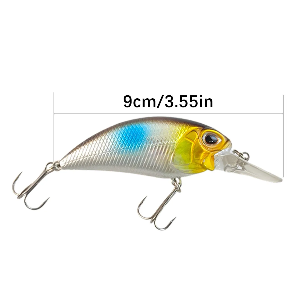 Fishing Lures Set With Storage Box, Streamlined Hard Crankbait, 3D Realistic Fish Eyes, Simulated Fish Scales, Built-in Steel Ra