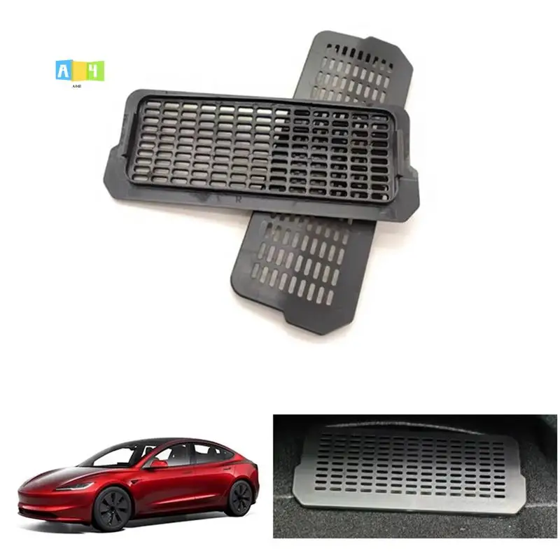 

A04E-для Tesla Model 3 Highland 2024, автомобильная защитная крышка для воздуховыпускного отверстия под сиденьем, противопыльная решетка, декоративные аксессуары