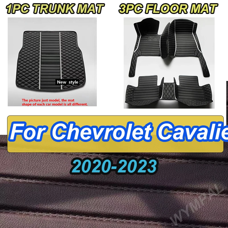 

LUXURY Car Floor Mats For Chevrolet Cavalier Onix Prisma 2023 2022 2021 2020 Waterproof Carpets Custom Auto Accessories Interior