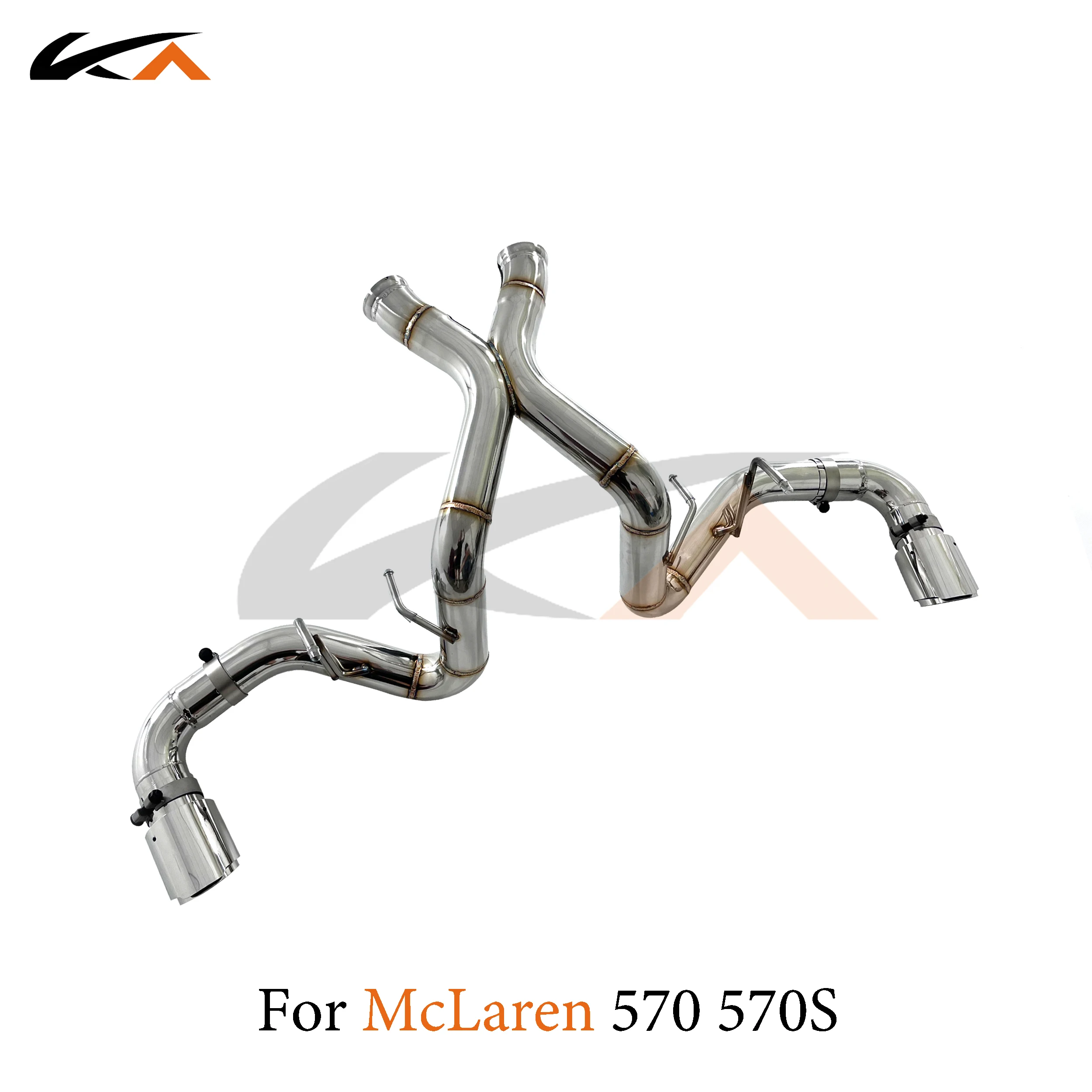 KA Tuning exhaust system stainless catback for McLaren 570 570S 570GT 3.8T rear section performance parts with straight pipe