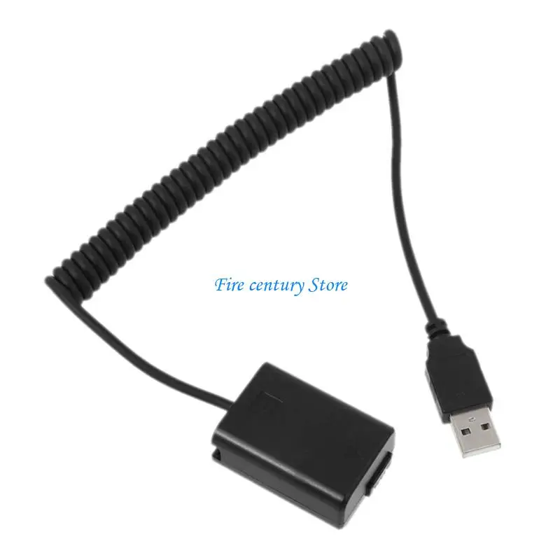 

J6PA NP-FW50 Dummy Battery Pack Coupler Adapter Connector Power Cable for A6100