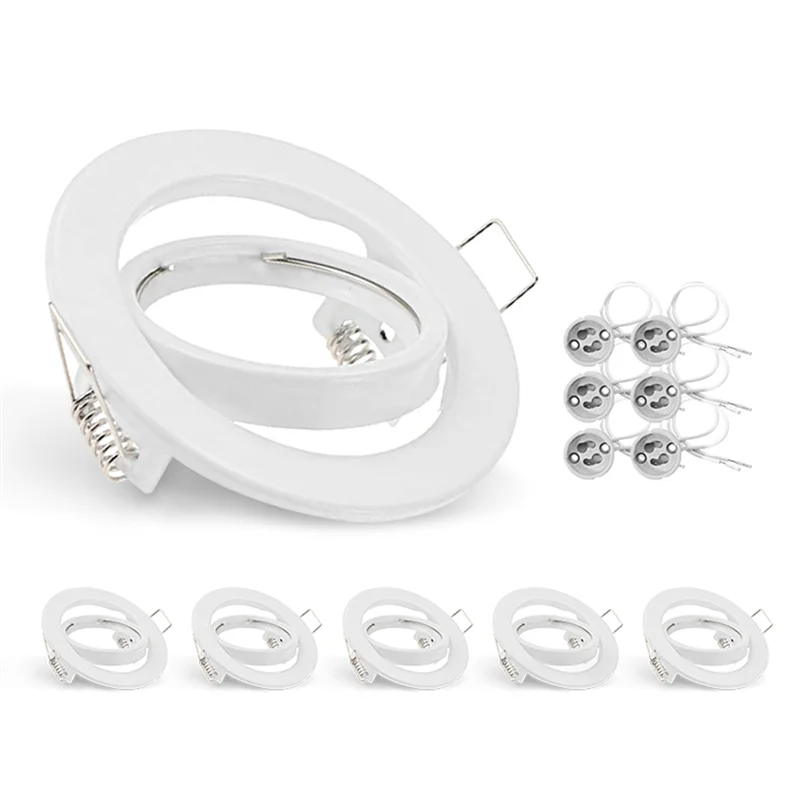 

ABYN-LED прожекторы рамка вниз светильник рамка регулируемый светильник пластиковый для держателя лампы MR16 GU10 встраиваемый светодиодный точечный светильник, A