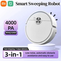Xiaomi Smart Sweeping Robot 3 in 1 4000 Pa Strong Suction Vacuum Cleaner Easy to Use Suitable For Home Floors Pet Hair Carpet