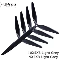 HQProp HQ Makroquad Pervane 10X5X3 9X5X3 1050/9050 10 inç 9 inç 3 bıçak Siyah Karbon Takviyeli Naylon Pervane RC FPV Drones için