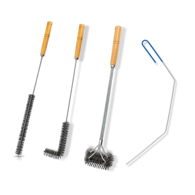 

Набор инструментов для чистки фритюрницы BMBY из 4 предметов из нержавеющей стали, щетки для корзин и аксессуары для щеток для фритюрницы