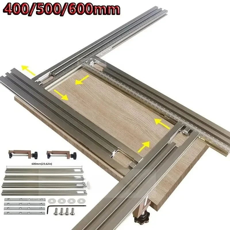 Open-hole guide rail bracket 50 #backer woodworking multi-functional auxiliary guide rail