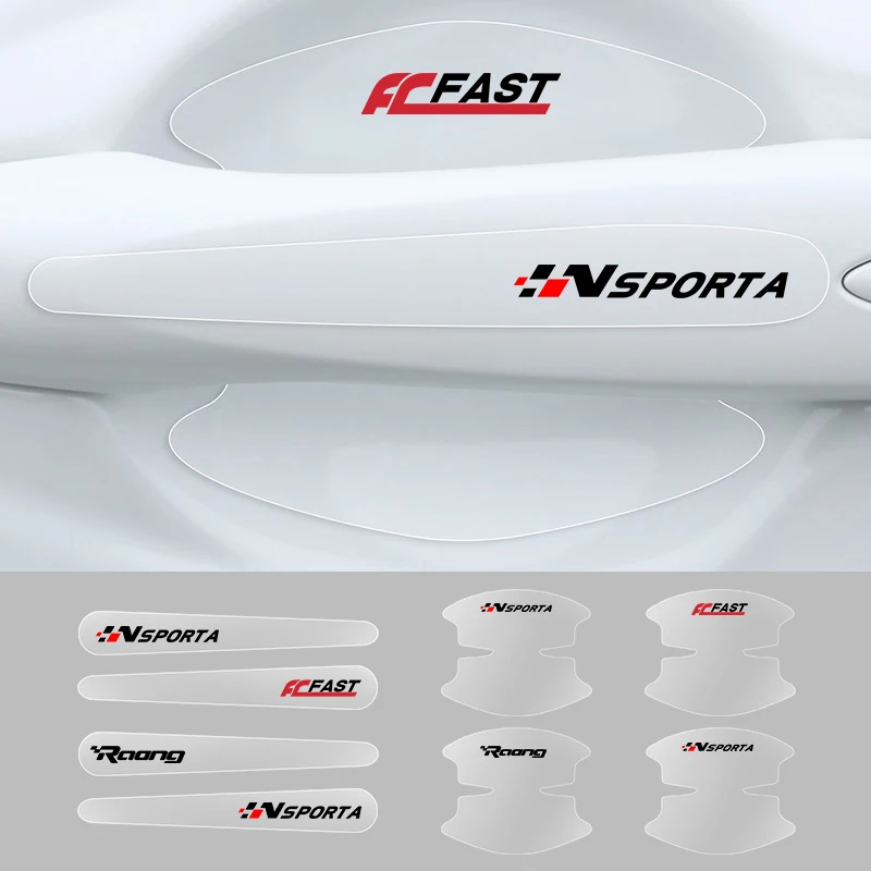 8x автомобильный Стайлинг прозрачная наклейка на дверную ручку на запястье Защитная пленка для JEEP Grand Cherokee WK WK2 KJ KK KL Commander XK Reneg