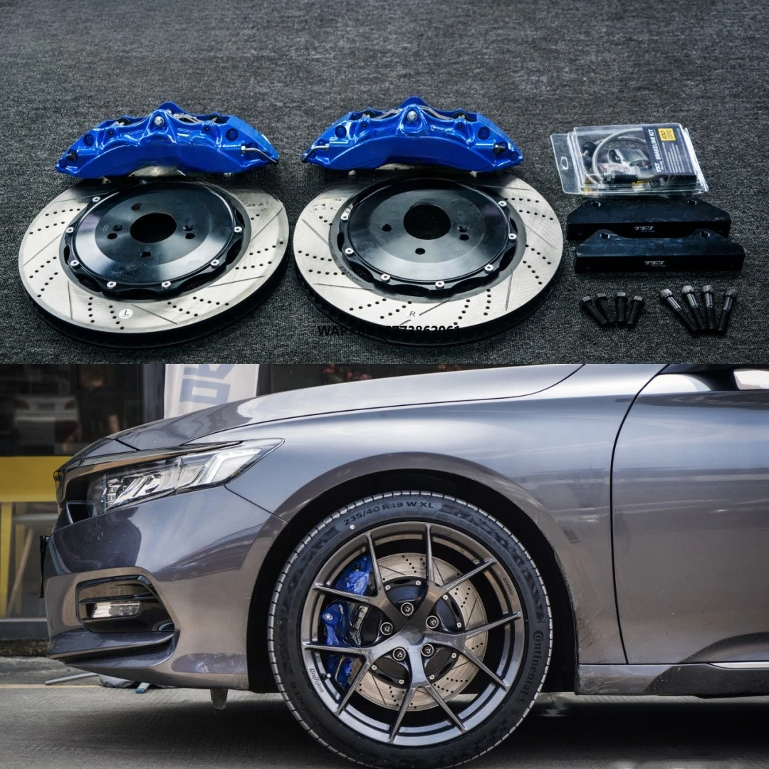 

Racing P60NS Front Big Brake Kit 6 Piston Caliper With 378*32mm Rotor Brake System for Accord 19 Inch Car Rim
