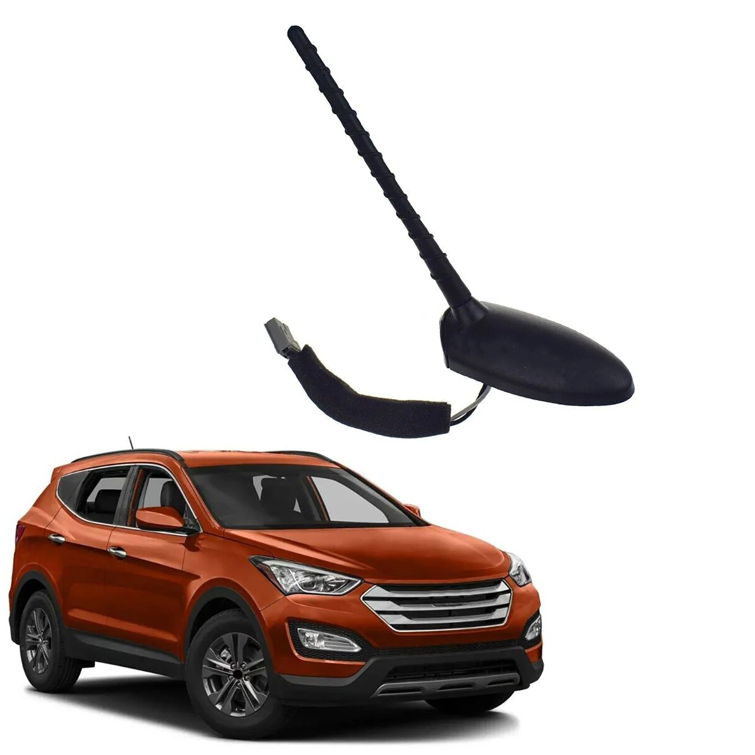 Auto ABS Roof Antenna Pole & Base For 962152J100 962151W000 96210-2W100 Hyundai Tucson Accent Santa Kia Forte Sportage