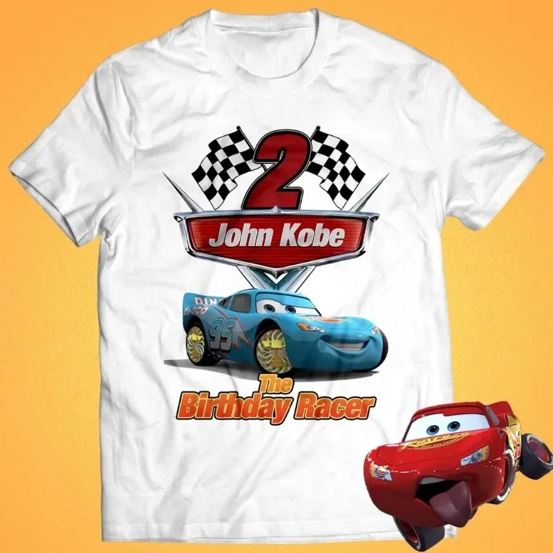 

Kawaii Disney Cars Summer T-shirt for Women Lightning Mcqueen Print Fashion Woemn Clothes Party Wear Cotton Tee Tops