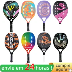 Raquette de Tennis de plage en Fiber de carbone et de verre 3K, de haute qualité, souple, Face avec balle de protection