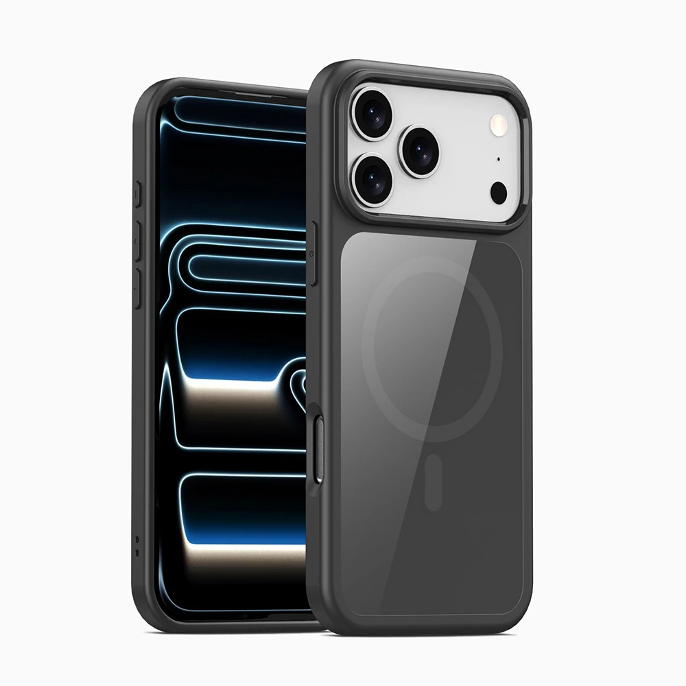 UGOjP – etui do iPhone 17 Pro, męskie, jednolite kolorystycznie, błyszczące, z magnetycznym systemem MagSafe, umożliwiające bezprzewodowe ładowanie, odporne na wstrząsy, ochronne etui. — 2