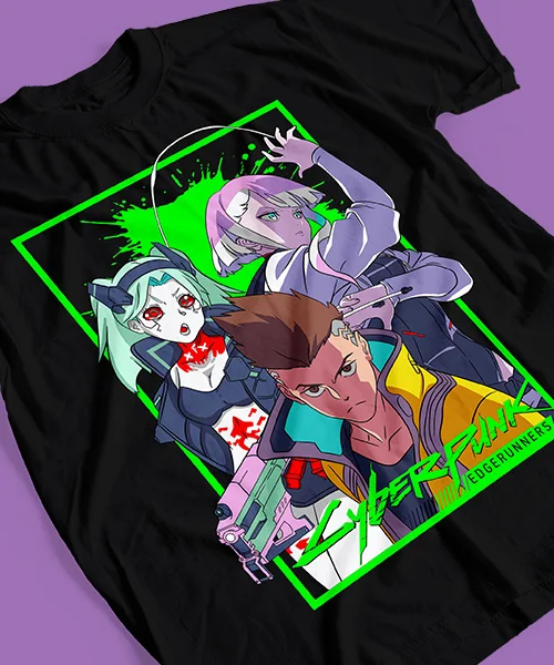 T-shirt For Anime  Rebeca Lucy David personajes