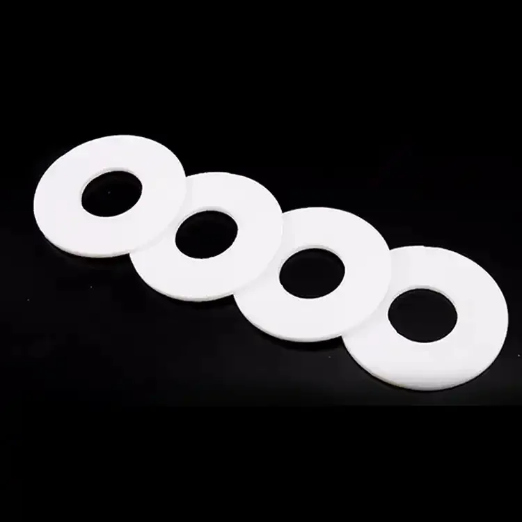 Arandela plana de PTFE M2 M2.5 M3 M4 M5 M6 M8 M10 M12 Junta de sellado blanca Espaciador resistente a altas temperaturas para junta de tubería de