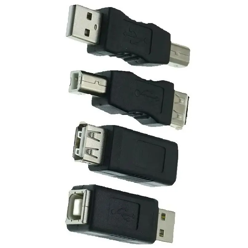 1pcs USB 2.0 Type A Female to Type B Female USB Printer Scanner Adapter Data Sync Coupler Converter Connector AF/BF