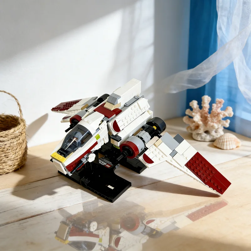 ตัวต่อ MOC กาแล็กติก รีพับลิค 6 1 แบบประกอบได้หลากหลาย รุ่น Star Battle ของเล่นตัวต่อ ของขวัญคริสต์มาส ของเล่นเสริมพัฒนาการ