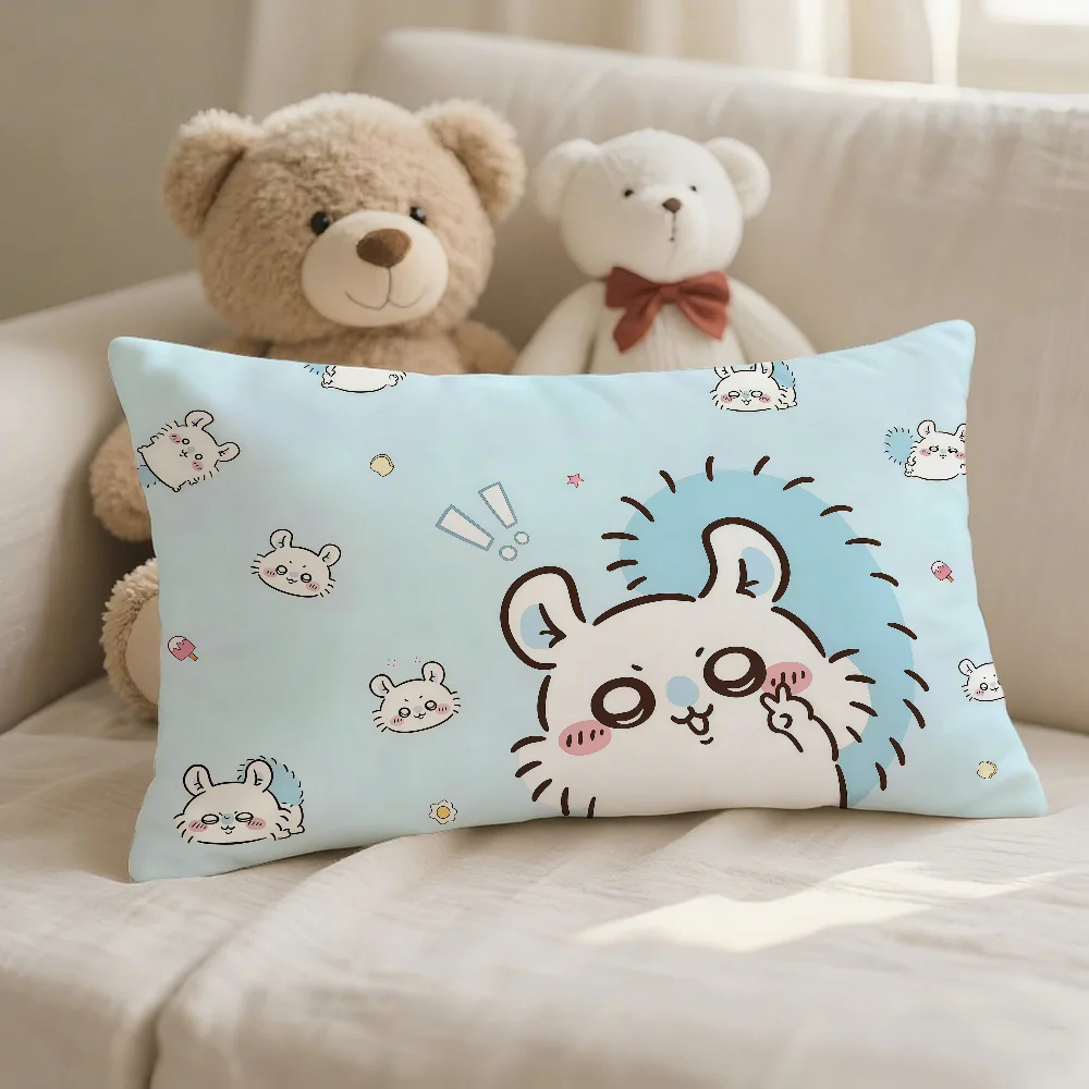 Cartoon C-Chiikawa Kissenbezug für Sofa, Wohnzimmer, Schlafzimmer, Kopfteil, Rückenlehne, Nickerchen-Zweckeinsatz – Detail 7