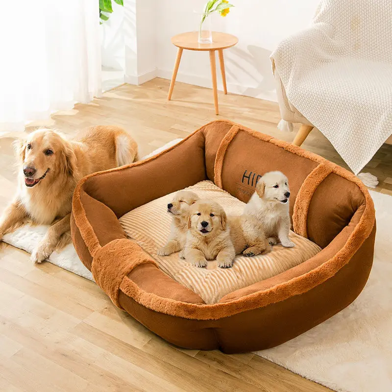 Large Dog Kennel, Large Dog, Golden Retriever, Oversized Bed Mat, Removable and Washable, Pet Supplies, Warm, Autumn, Winter