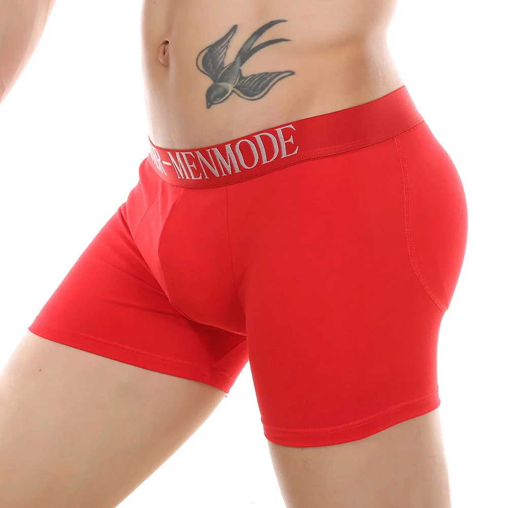 

Men Butt Pad Hip Up Shaper Breathable Sponge Cup Underwear Butt Lifter Panties Tag Size M~3XL Asian Size Cotton Fabric