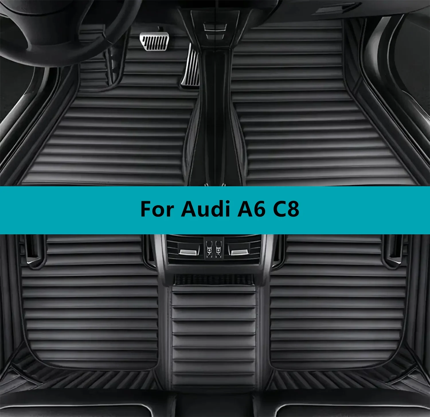 

Car Floor Mats For Audi A6 C8 2018 2019 2020 2021 2022 Leather Cars Mats Carpets Car Mat Interior Accessories
