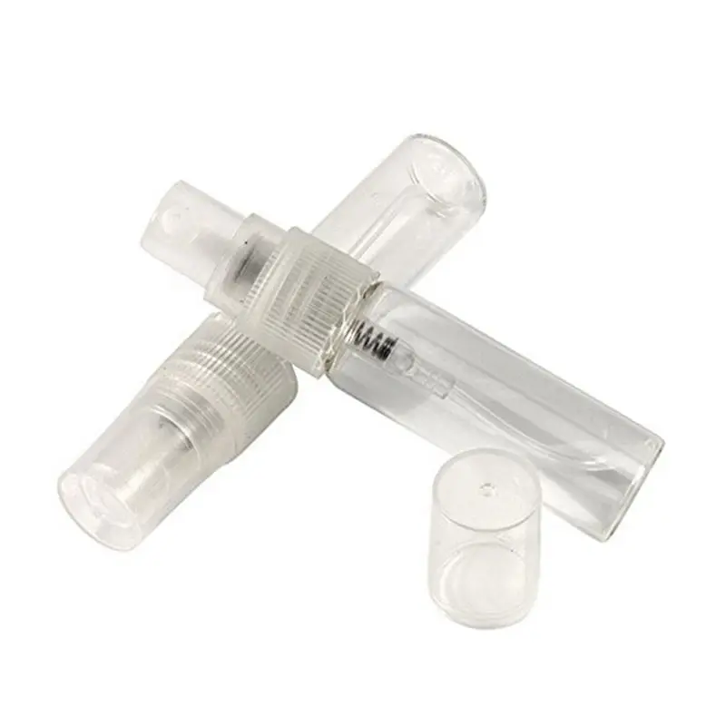 AA81-75Pcs Mini 5Ml Glass Refillable Travel Perfume Empty Bottle Atomizer Pump Spray