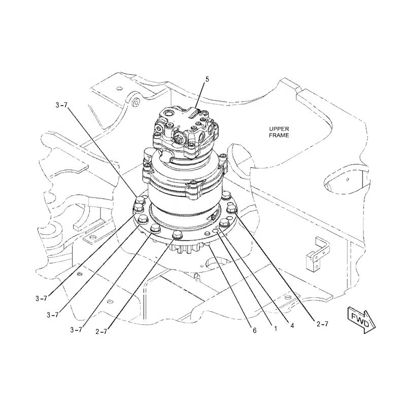 

389-2306 3892306 Excavator Parts Hydraulic Drive 308E Swing Motor for Cater pillar