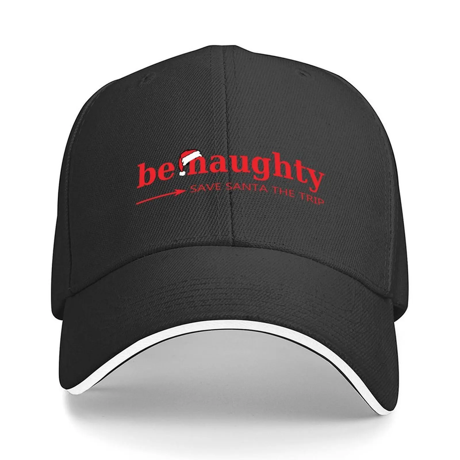 

Be Naughty Save Santa the Trip, Christmas Baseball Cap cute custom caps Luxury man cap Mountaineering Caps For Women Men's