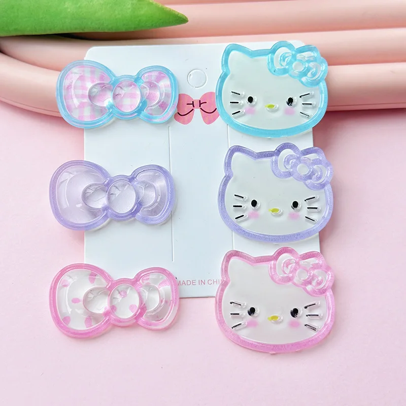 5 uds funda de teléfono móvil pegamento crema joyería DIY marco dulce plano KT accesorios de lazo de gelatina acrílica transparente