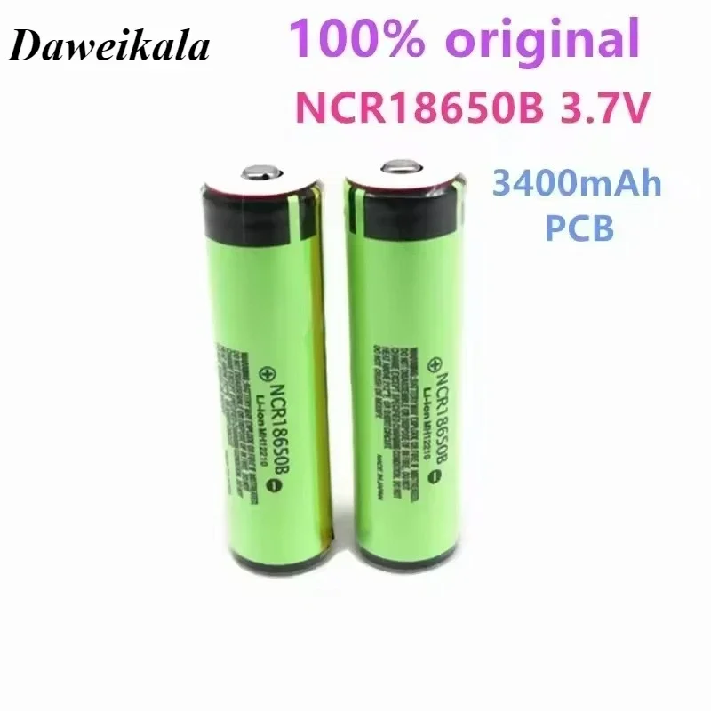 Оригинальный аккумулятор Panasonic NCR18650B 3,7 В 18650 с защитной платой печатной платы для тактического фонарика/светодиодной подсветки