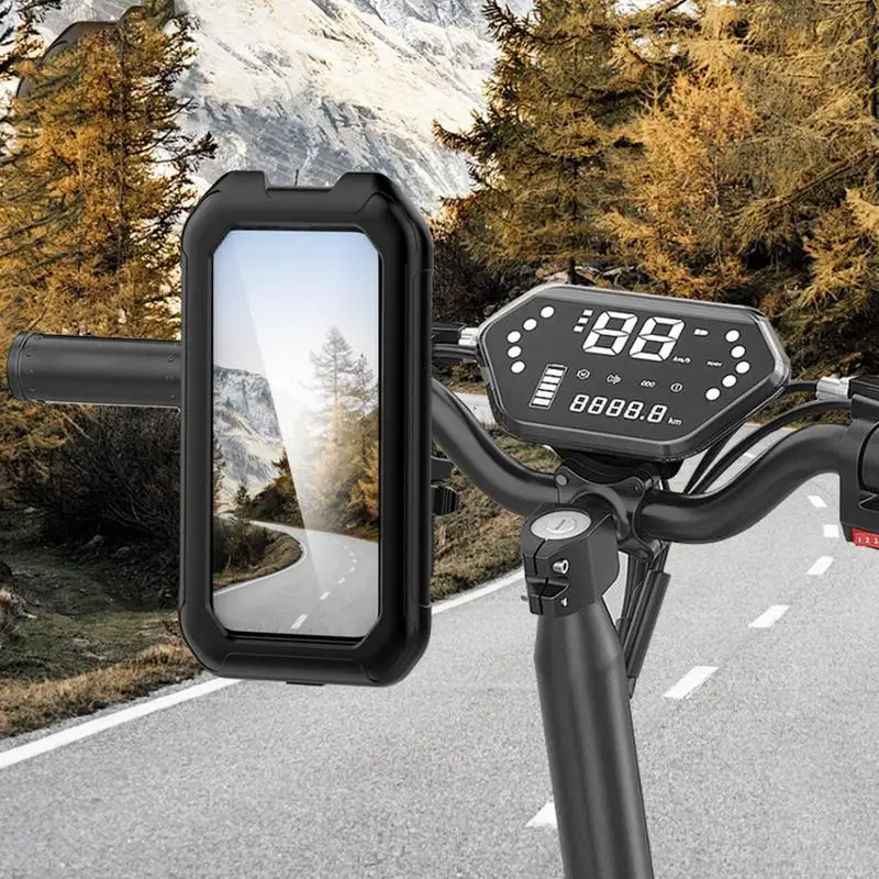 360 Rotatable Motorcycle Phone Holder Motorcycle Stand Bracket Non-slip Cycling phone Mount Upgrade Adjustable cycle Cell Holder