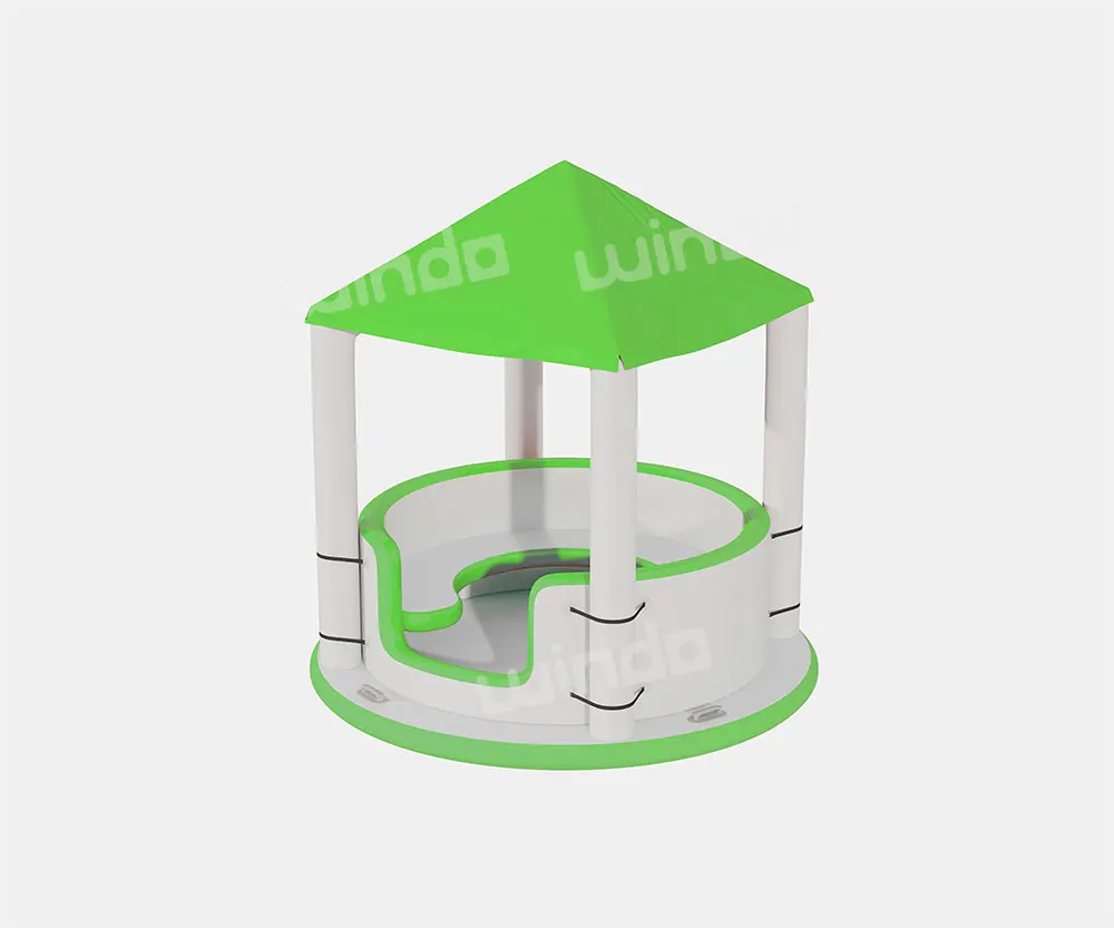 قارب دونات سحري قابل للنفخ يتسع لـ 6 أشخاص، شواية مائية، قارب دونات، حفلة عائمة على شكل جزيرة #4