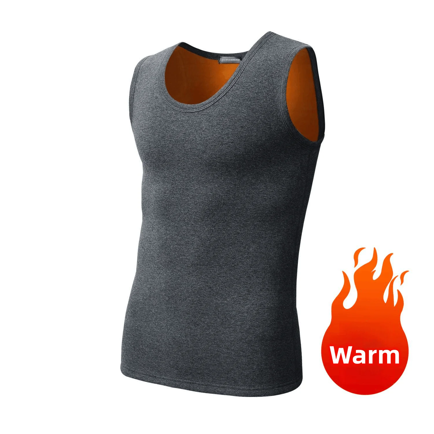 Men\'s Autumn Winter Thick Warm Fleece Fashion Casual Tank Top Undershirt Men Sleeveless High Quality Soft Thicken T-shirt Tops