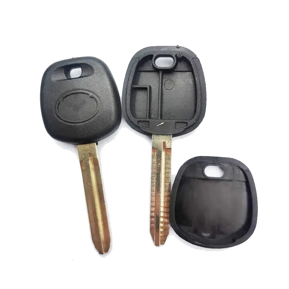 

10pcs/lot Key shell with Chip Slot For Toyota for corolla Smart Card Mechanical lock Replacement