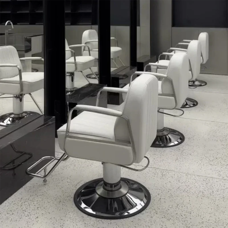 Silla giratoria para salón de belleza, sillón de barbero, barberos, ruedas profesionales, baratas