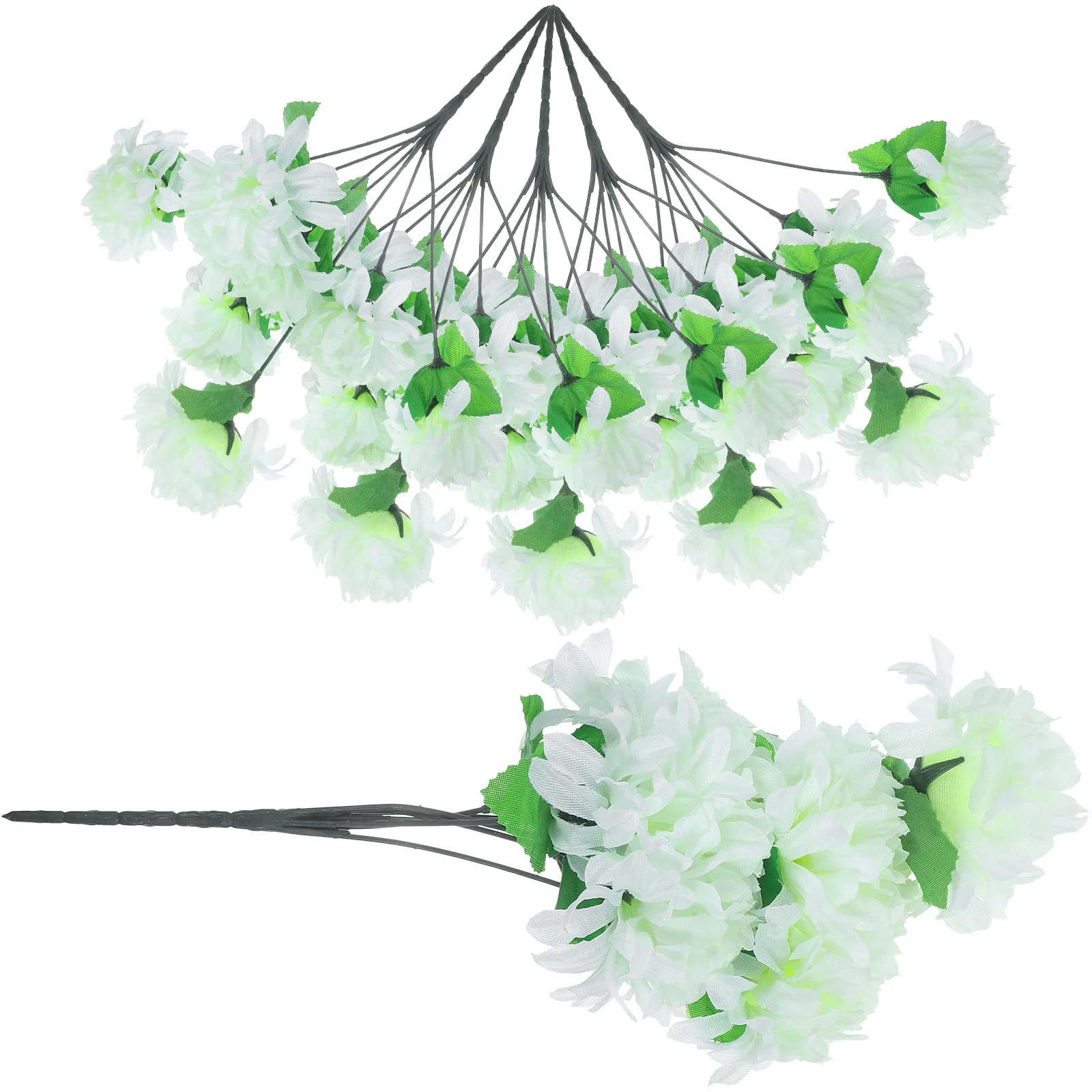 

6 Bundle Simulated Chrysanthemum Bouquet Artificial Flower Small Outdoor Chrysanthemums White