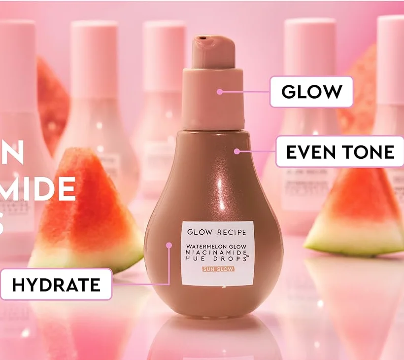 40 ml Hautpflege-Bronzing-Tropfen zum Aufhellen und Hydraten – Hautpflege-Make-up-Grundierung und flüssiger Textmarker zur Verschärfung der Poren für eine Strahlung