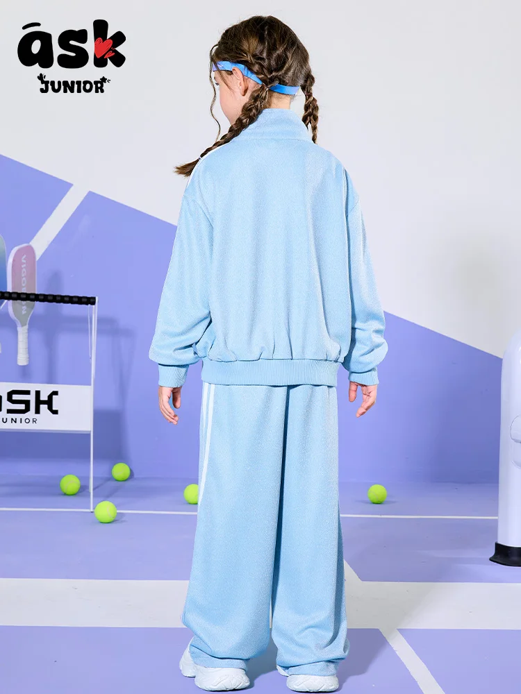 اسأل جونيور بنات الربيع سستة سترة سترة مستقيمة السراويل السراويل قطعتين مجموعة