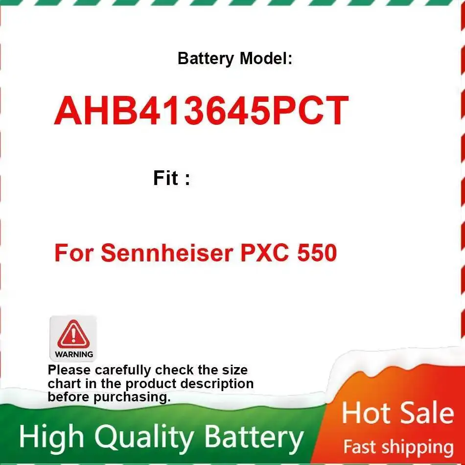 New 1400mAh AHB413645PCT Battery for Wireless Bluetooth Headset for Sennheiser PXC 550 Batteries Warranty  + Track NO