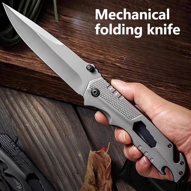 Multi-Function Folding Utility Knife Sharp Stainless Steel Kitchen Knife for Home Use Fruit Knife, Meat Cutting Knife, Peeling K