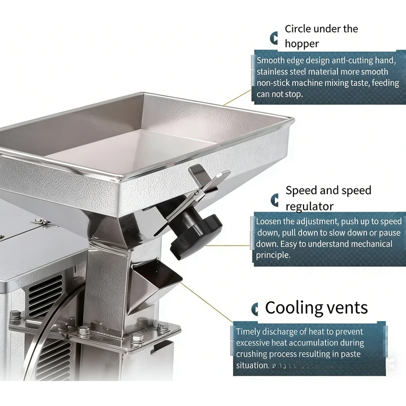 High Quality Commercial Peanut Grinder for Oil And Rapeseed Crop Efficient Grinding Machine