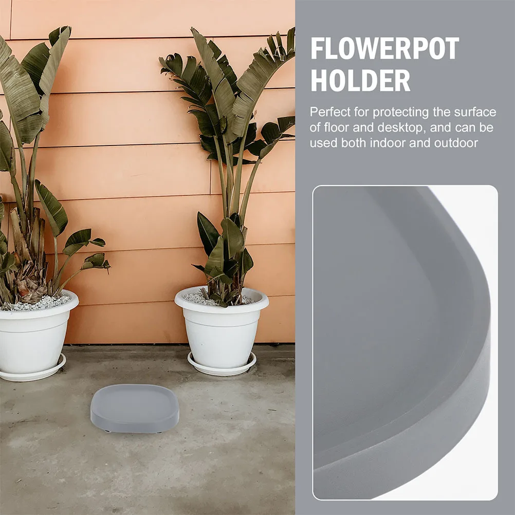 

2Pcs Universal Wheel Flowerpot Tray Stable Load Bearing for Garden Supplies Moveable Flowerpot Tray Plant Pot Base