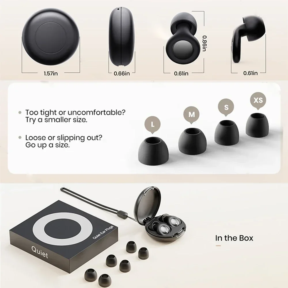 Ear Plugs for Sleeping,Sleep aid,Noise Reduction Super Soft Reusable,Hearing Protection Anti noise earplugs for Travel Work