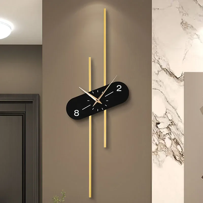 

Modern Wall Clock Silent Minimalist Decor Large Easy To Read For Living Room Entryway Home Decor Luxury Wanduhr Metal Design