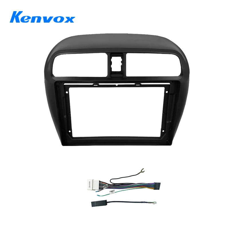 Kenvox Car Radio For Mitsubishi mirage attrage 2012 2018 Android 2 Din dvd Stereo gps Mounting Bezel Faceplate Frame panel  Kit