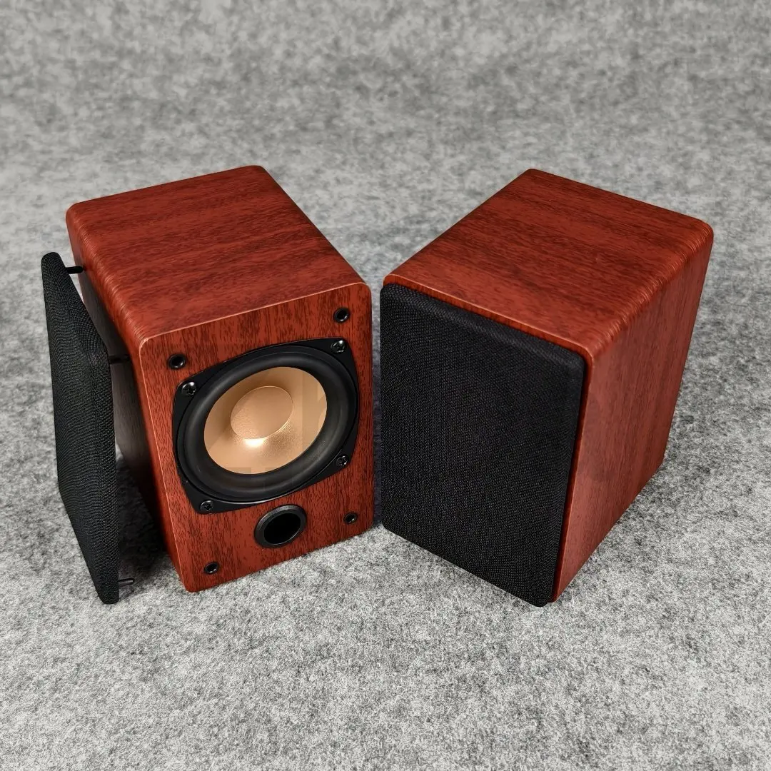 

Новый винтажный Hi-Fi динамик с 3-дюймовым полнодиапазонным диффузором, деревянный пассивный настольный аудиодинамик 2.0 для объемного звучания