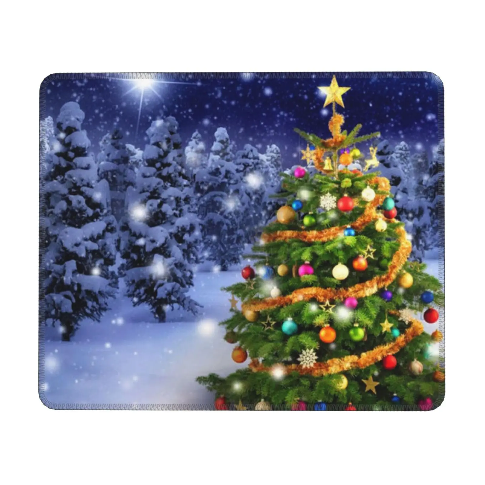 

Vintage Christmas Tree Printing Square Mouse Pads Comfortable Gaming Mousepad Mouse Mat Keyboard Mats Desk Pad 30x25cm